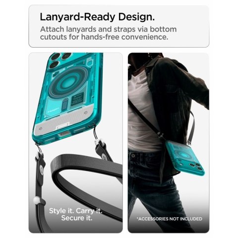 Spigen Ultra Hybrid Mag MagSafe - Etui do iPhone 18 Pro / 17 Pro (C-One Bondi Blue)