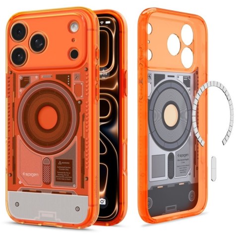 Spigen Ultra Hybrid Mag MagSafe - Etui do iPhone 18 Pro / 17 Pro (C-One Tangerine)