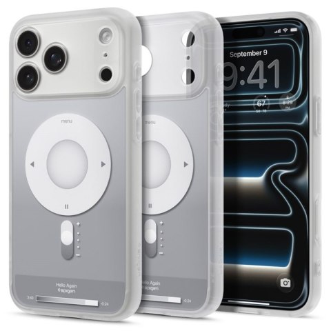 Spigen Ultra Hybrid Mag MagSafe - Etui do iPhone 18 Pro / 17 Pro (Classic Silver)