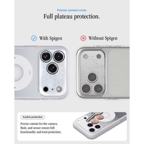 Spigen Ultra Hybrid Mag MagSafe - Etui do iPhone 18 Pro / 17 Pro (Classic Silver)