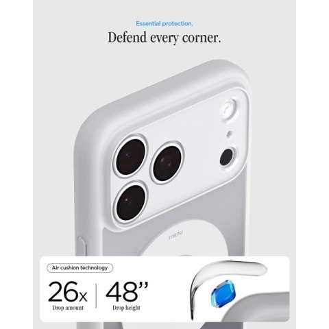 Spigen Ultra Hybrid Mag MagSafe - Etui do iPhone 18 Pro / 17 Pro (Classic Silver)
