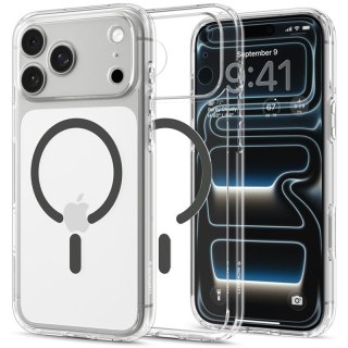 Spigen Ultra Hybrid Mag MagSafe - Etui do iPhone 18 Pro / 17 Pro (Clear/Graphite)
