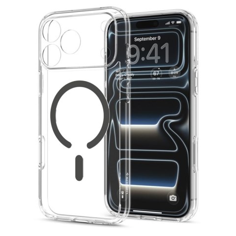 Spigen Ultra Hybrid Mag MagSafe - Etui do iPhone 18 Pro / 17 Pro (Clear/Graphite)