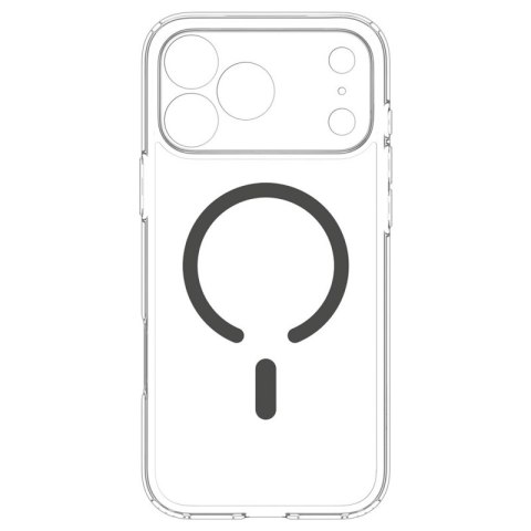 Spigen Ultra Hybrid Mag MagSafe - Etui do iPhone 18 Pro / 17 Pro (Clear/Graphite)