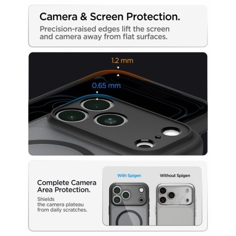 Spigen Ultra Hybrid Mag MagSafe - Etui do iPhone 18 Pro / 17 Pro (Frost Black)