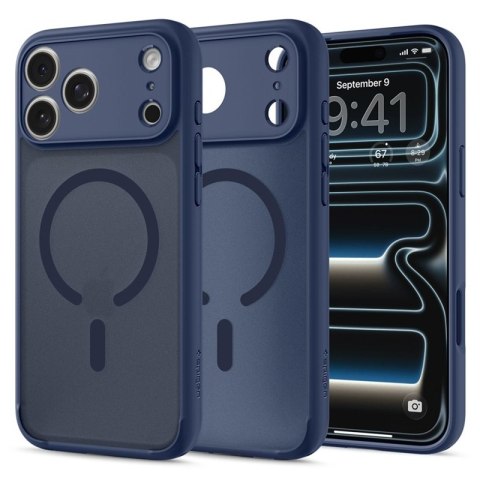 Spigen Ultra Hybrid Mag MagSafe - Etui do iPhone 18 Pro / 17 Pro (Frost Deep Blue)