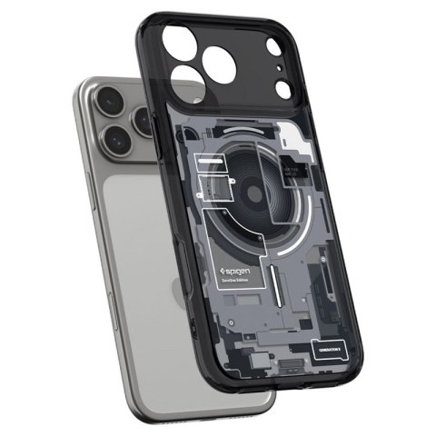 Spigen Ultra Hybrid Mag MagSafe - Etui do iPhone 18 Pro / 17 Pro (Zero One Black)