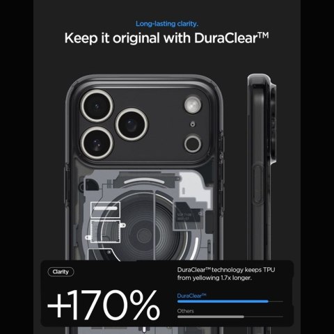 Spigen Ultra Hybrid Mag MagSafe - Etui do iPhone 18 Pro / 17 Pro (Zero One Black)