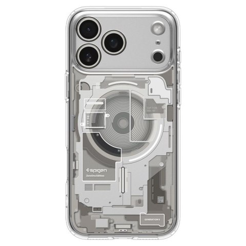 Spigen Ultra Hybrid Mag MagSafe - Etui do iPhone 18 Pro / 17 Pro (Zero One Natural Titanium)