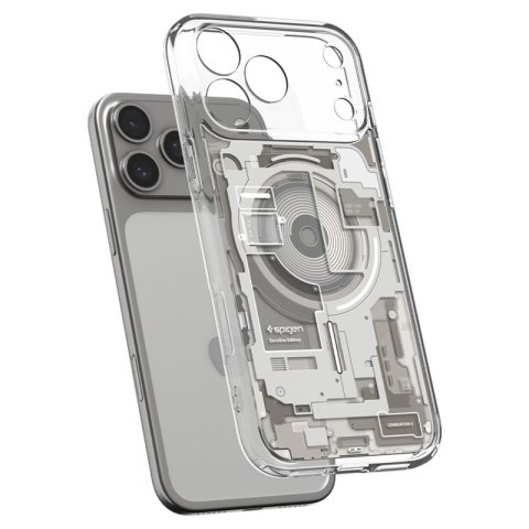 Spigen Ultra Hybrid Mag MagSafe - Etui do iPhone 18 Pro / 17 Pro (Zero One Natural Titanium)