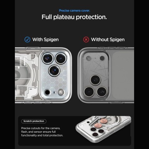 Spigen Ultra Hybrid Mag MagSafe - Etui do iPhone 18 Pro / 17 Pro (Zero One Natural Titanium)
