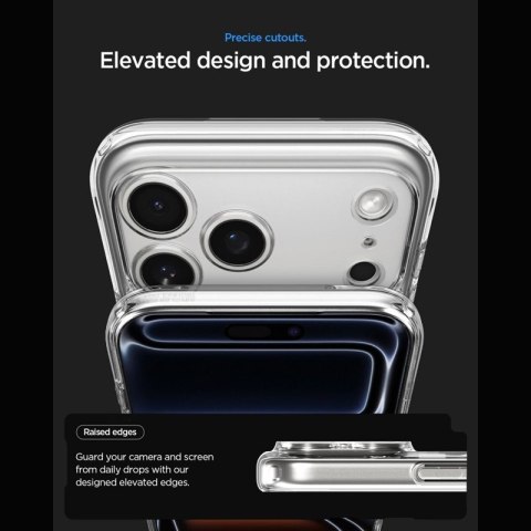 Spigen Ultra Hybrid Mag MagSafe - Etui do iPhone 18 Pro / 17 Pro (Zero One Natural Titanium)