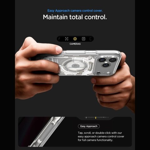 Spigen Ultra Hybrid Mag MagSafe - Etui do iPhone 18 Pro / 17 Pro (Zero One Natural Titanium)