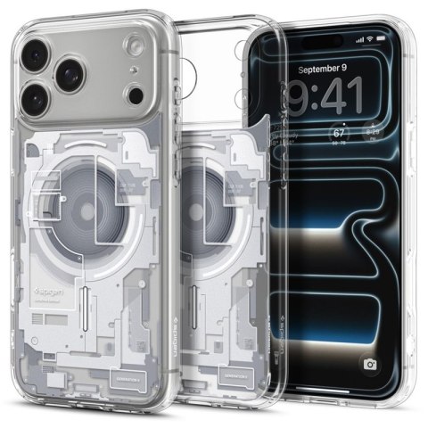 Spigen Ultra Hybrid Mag MagSafe - Etui do iPhone 18 Pro / 17 Pro (Zero One White)