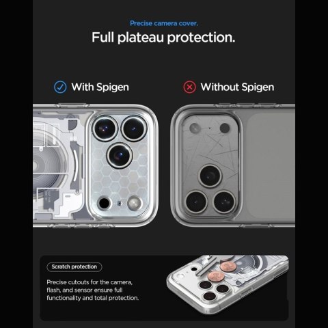 Spigen Ultra Hybrid Mag MagSafe - Etui do iPhone 18 Pro / 17 Pro (Zero One White)