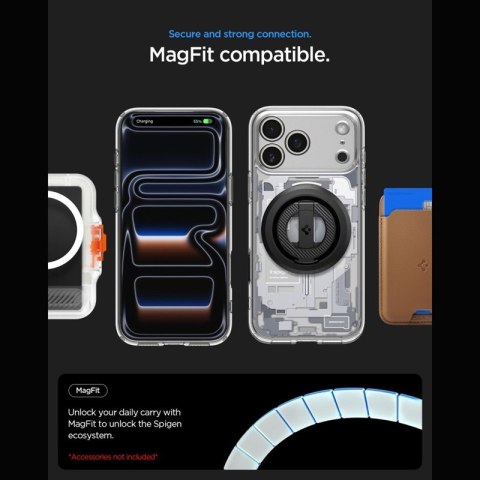 Spigen Ultra Hybrid Mag MagSafe - Etui do iPhone 18 Pro / 17 Pro (Zero One White)