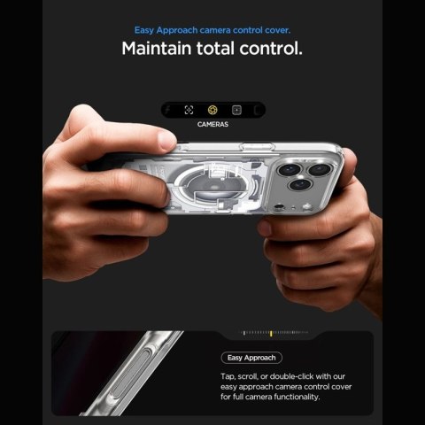 Spigen Ultra Hybrid Mag MagSafe - Etui do iPhone 18 Pro / 17 Pro (Zero One White)