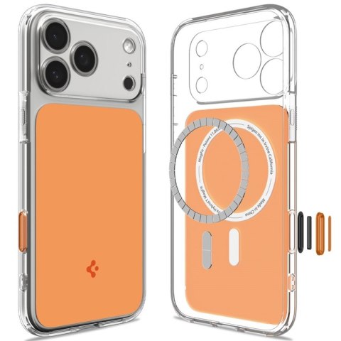 Spigen Ultra Hybrid T Mag MagSafe - Etui do iPhone 18 Pro / 17 Pro (Glossy Orange)