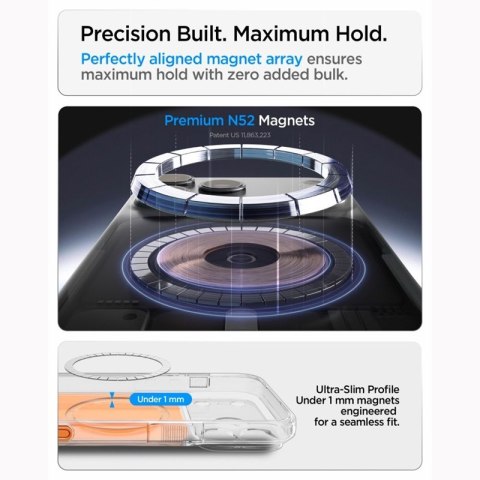 Spigen Ultra Hybrid T Mag MagSafe - Etui do iPhone 18 Pro / 17 Pro (Glossy Orange)