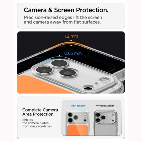 Spigen Ultra Hybrid T Mag MagSafe - Etui do iPhone 18 Pro / 17 Pro (Glossy Orange)