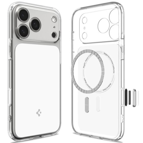 Spigen Ultra Hybrid T Mag MagSafe - Etui do iPhone 18 Pro / 17 Pro (Glossy White)