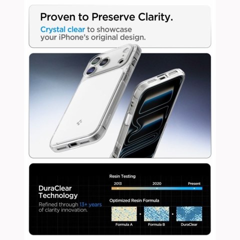 Spigen Ultra Hybrid T Mag MagSafe - Etui do iPhone 18 Pro / 17 Pro (Glossy White)