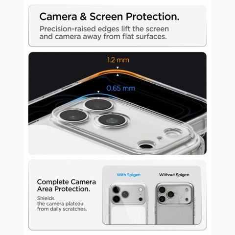Spigen Ultra Hybrid T Mag MagSafe - Etui do iPhone 18 Pro / 17 Pro (Glossy White)