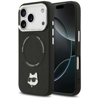 Karl Lagerfeld Choupette Pin MagSafe - Etui iPhone 17 Pro Max (czarny)