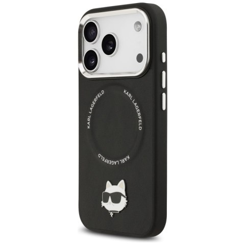 Karl Lagerfeld Choupette Pin MagSafe - Etui iPhone 17 Pro Max (czarny)