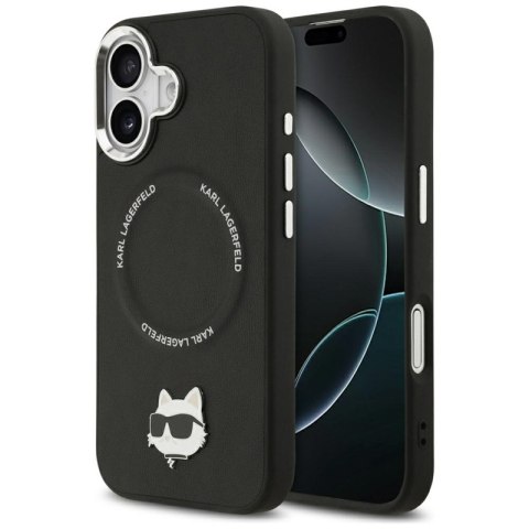 Karl Lagerfeld Choupette Pin MagSafe - Etui iPhone 17 (czarny)