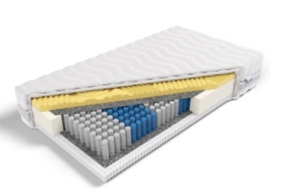 Materac Multipocket memory i lateks H2 Tetyda 140x200x22 Dormia