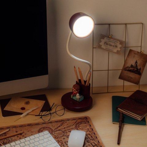 Harry Potter - Elastyczna lampka na biurko LED dla dzieci z organizerem bezprzewodowa USB-C z regulacją jasności