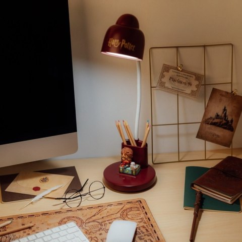 Harry Potter - Elastyczna lampka na biurko LED dla dzieci z organizerem bezprzewodowa USB-C z regulacją jasności