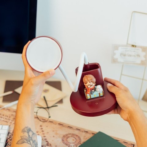 Harry Potter - Elastyczna lampka na biurko LED dla dzieci z organizerem bezprzewodowa USB-C z regulacją jasności
