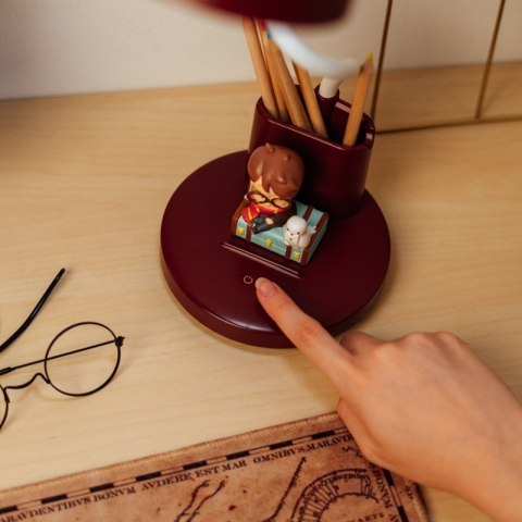 Harry Potter - Elastyczna lampka na biurko LED dla dzieci z organizerem bezprzewodowa USB-C z regulacją jasności