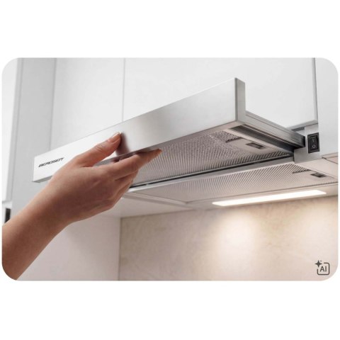 Okap kuchenny teleskopowy 60 cm Berdsen BT-240 INOX