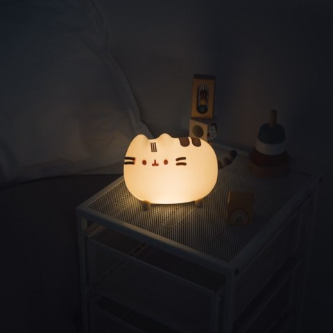 Pusheen - Miękka silikonowa lampka nocna LED dla dzieci z regulacją jasności