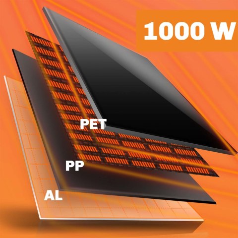 Grzejnik na podczerwień promiennik podczerwieni 1000 W Berdsen BD-991