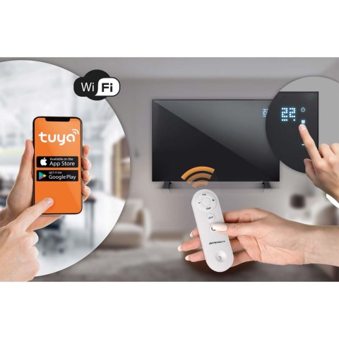 Grzejnik na podczerwień promiennik podczerwieni 1000 W Berdsen BD-992 pilot WiFi aplikacja