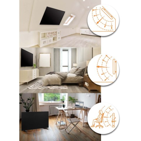 Grzejnik na podczerwień promiennik podczerwieni 600 W Berdsen BD-981 pilot WiFi aplikacja