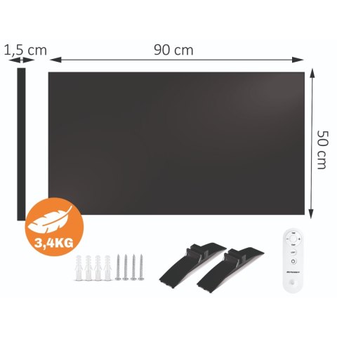 Grzejnik na podczerwień promiennik podczerwieni 600 W Berdsen BD-981 pilot WiFi aplikacja