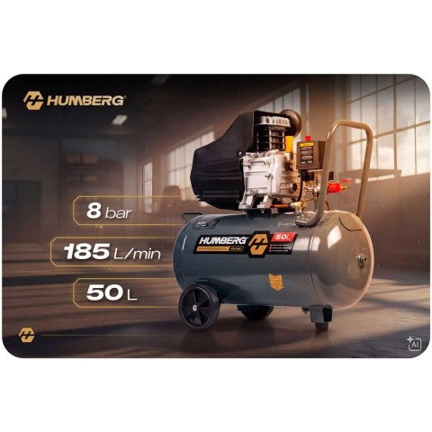 Kompresor sprężarka powietrzna olejowa 50l 10 bar Humberg HM-265