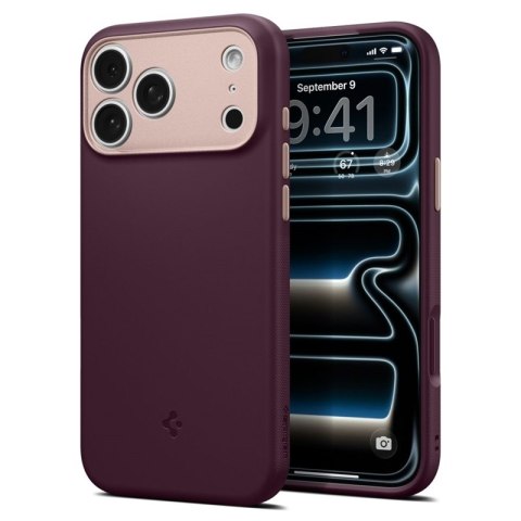 Spigen Nano Pop Mag MagSafe - Etui do iPhone 18 Pro / 17 Pro (Burgundy Bean)