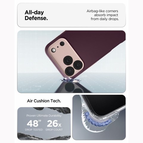 Spigen Nano Pop Mag MagSafe - Etui do iPhone 18 Pro / 17 Pro (Burgundy Bean)