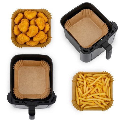 Frytkownica beztłuszczowa Air fryer + papier do pieczenia Berdsen BD-655 czarna