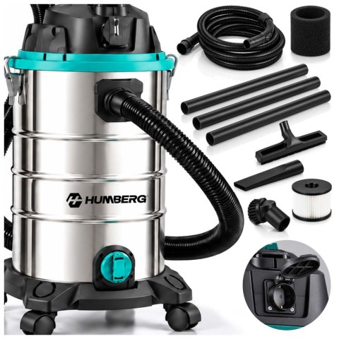 Odkurzacz przemysłowy 30 l 3600 W bezworkowy na mokro i sucho HM-409