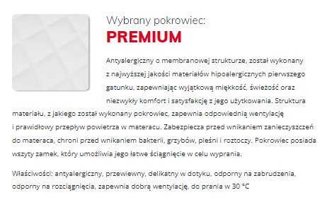 Nakładka na materac KOKOS H4   140 x 200