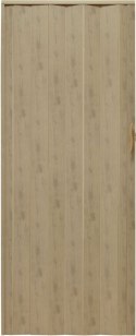 Drzwi harmonijkowe 001P-48G-80 wiąz mat G 80 cm
