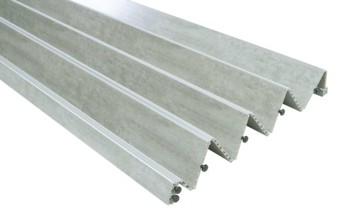 Drzwi harmonijkowe 001P-61-80 beton mat 80 cm