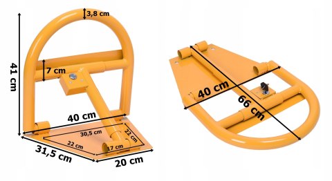 Blokada parkingowa zapora 40 cm